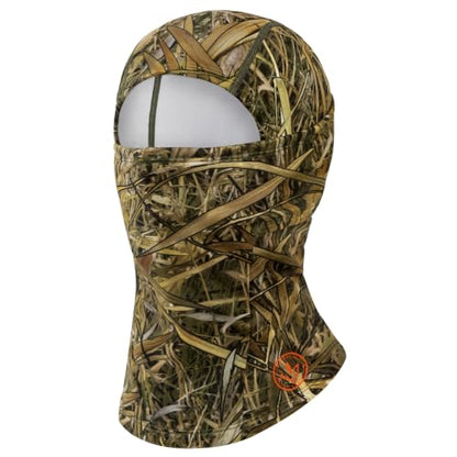 BASSDASH Winter Balaclava Fleece Ski Mask Ninja Hood Neck Warmer Fishing Hunting - color: Marshreed