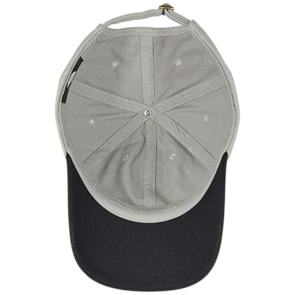 E BY ELIDAN Two Tone Dad Hat, Low Profile Baseball Cap - color: Grey Black