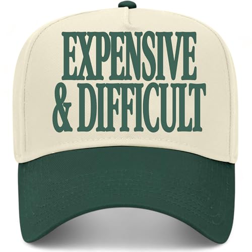 BROTHER TRUCKERS Expensive & Difficult Hat - color: Green/Natural
