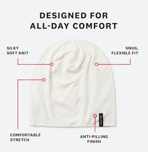 Summer T-Shirt Beanie for Men & Women - Soft Modal - Slouchy Style - color: White