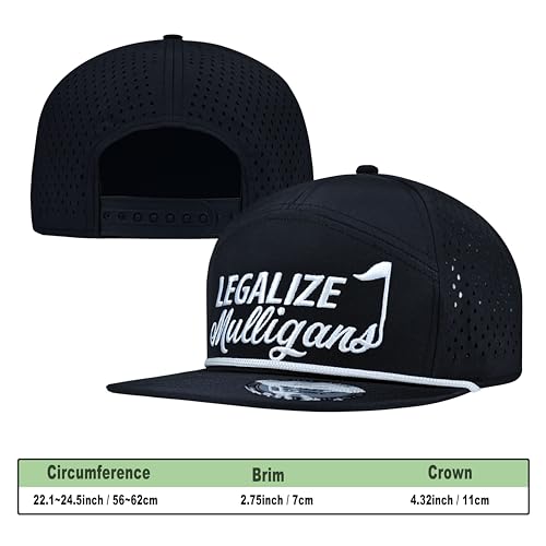 Funny Golf Hats,Funny Golf Gifts for Men,Golf Rope Hat for Men - color: 2.black-2