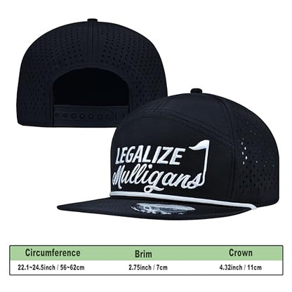 Funny Golf Hats,Funny Golf Gifts for Men,Golf Rope Hat for Men - color: 2.black-2