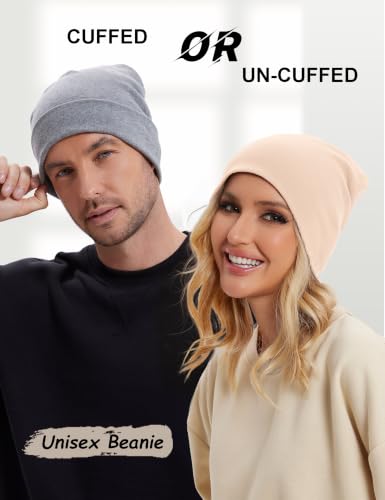 100% Cotton Thin Beanie Hat Women Men Soft Slouchy Chemo Skull Cap - color: 1pc Pale Pink