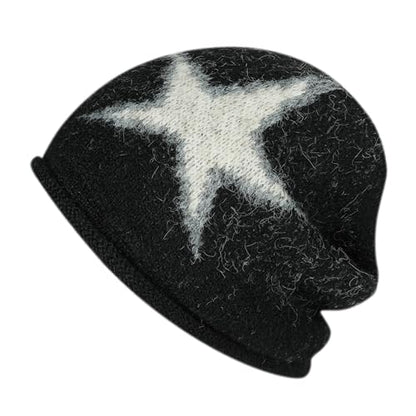 Croogo Slouchy Beanies for Men Women Winter Soft Warm Hat Lightweight & Breathable Slouch Knitted Skull Cap - color: Black