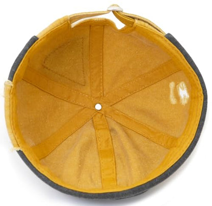 Mens Sailor Hats Brimless Denim Docker Caps Beanie - color: Yellow