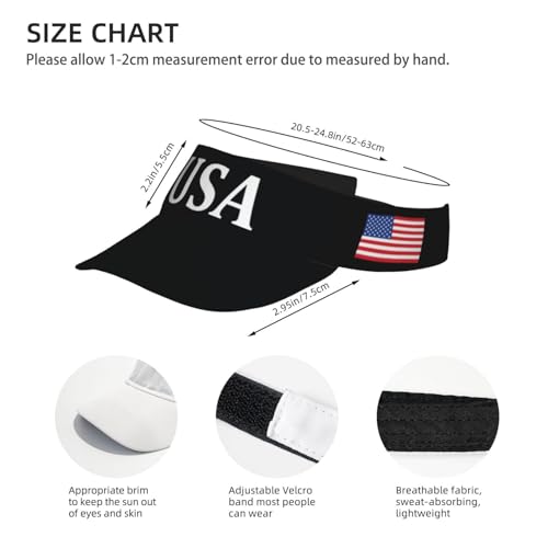 United States 250th Anniversary Hat America Patriotic Visor Caps for Women Men Adjustable Sun Hat - color: Usa Flag 1