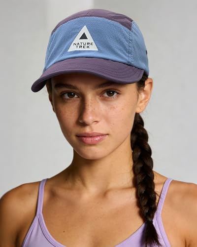 CLAPE Short Brim 5 Panel Running Hat, Lightweight Quick Dry Cap - color: Bs265p07-purple