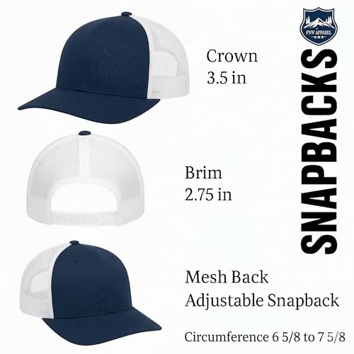 Trucker Hat - Mountain Biking with Just Ride Vintage Patch - color: Navy/White