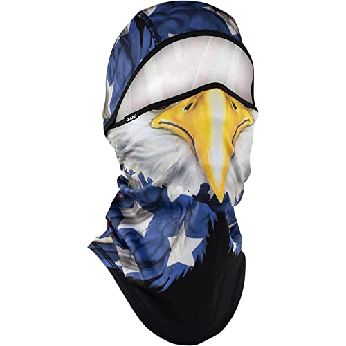 Zanheadgear WB4L114 Convertible Balaclava SportFlex Series Solid Black - color: Paint Usa Eagle