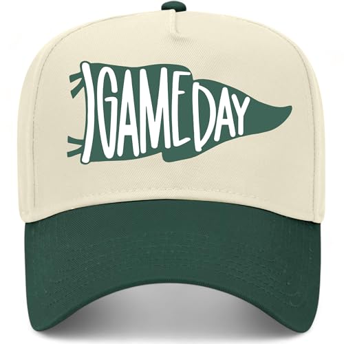 Game Day Flag Hat - color: Green/Natural