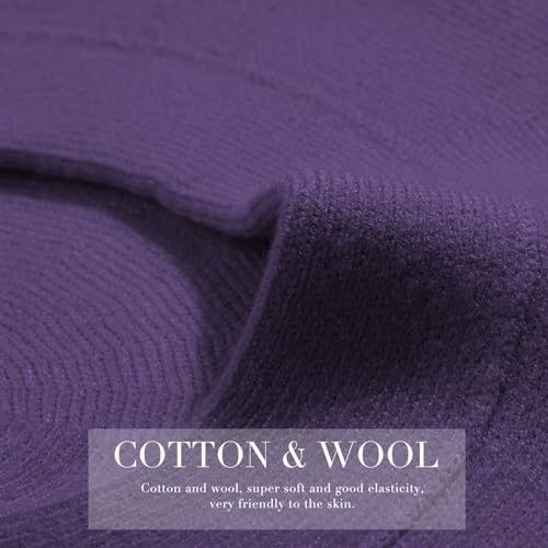 Sumolux Women Beret Hat French Beret Beanie Cap Classic Solid Color - color: Purple, size: One Size