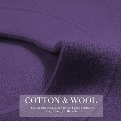 Sumolux Women Beret Hat French Beret Beanie Cap Classic Solid Color - color: Purple, size: One Size