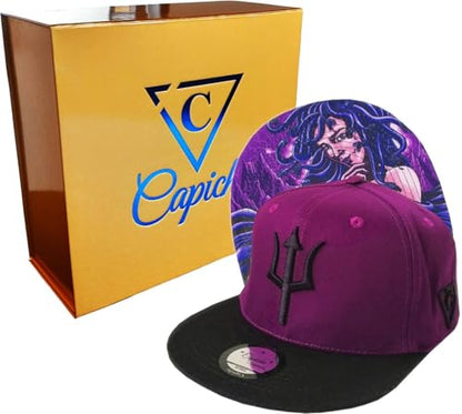 Capiche [99+ Variations] Special Series Snapback Cap - One Size Unisex Men - color: Medusa Purple