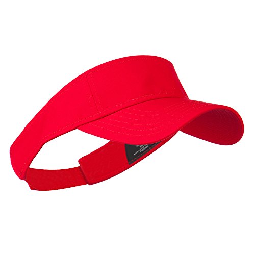 Youth Cotton Sun Visor - color: Red