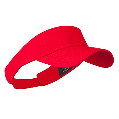 Youth Cotton Sun Visor - color: Red