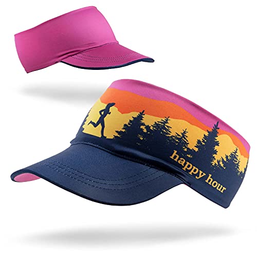 Gone For a Run Running Visor - Comfort Performance - One Size Fits Most - color: Happy Hour