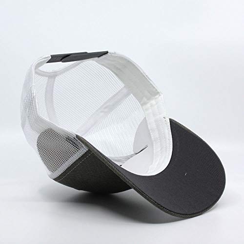 Heavy Washed Coated Canvas Wax-Look Adjustable Low Profile Men Women Baseball Cap - color: Gray/White