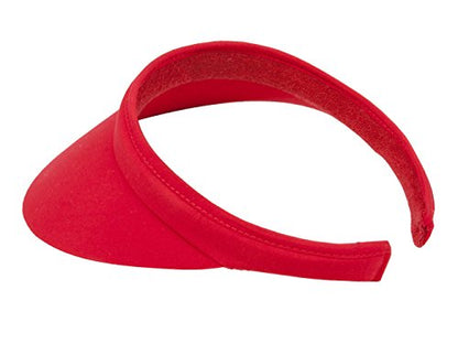 TOP HEADWEAR Nylon Clip-On Visor - color: Red
