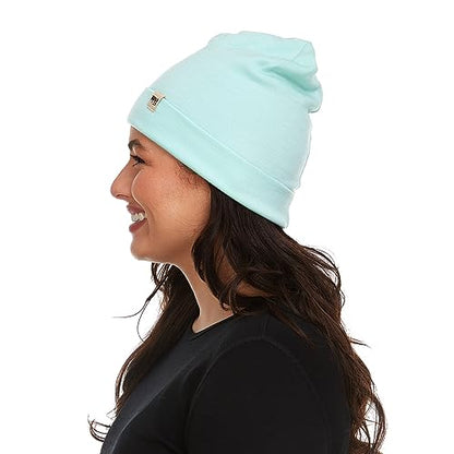 100% Merino Wool Cuff Beanie - Warm Winter Hat - Novelty Beanie - Toque - color: Mint Green