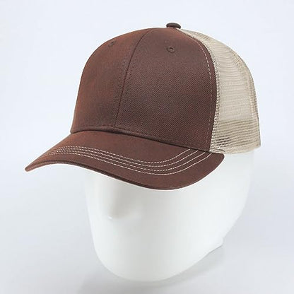 Heavy Washed Coated Canvas Wax-Look Adjustable Low Profile Men Women Baseball Cap - color: Maroon/Khaki