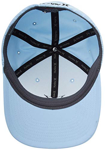 Hurley Men's Caps - One & Only Flexfit Baseball Cap - Fitted Hats for Men (S-XL) - color: Blue, size: Small-Medium