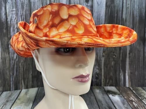 Funny Sun Hat for Men Women Wide Brim Bucket Hat Hiking Boonie Hat Summer Beach Fishing Caps - color: Baked Beans
