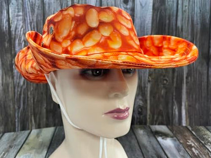 Funny Sun Hat for Men Women Wide Brim Bucket Hat Hiking Boonie Hat Summer Beach Fishing Caps - color: Baked Beans