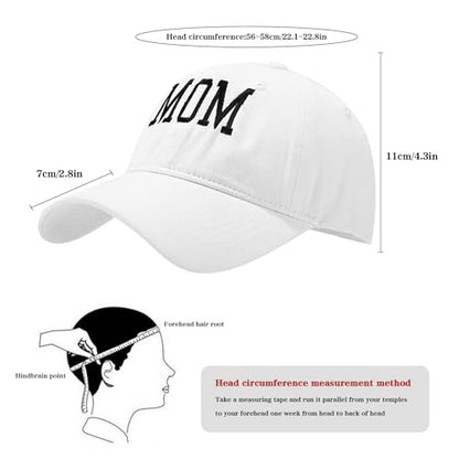 Women's Men's Fashion Baseball Cap Adjustable Strapback Hats Dad Hat Visor Sports Hat - color: Mom