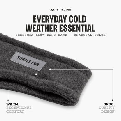 Turtle Fur Bang Band - Warm Headbands for Men and Women - color: Charcoal