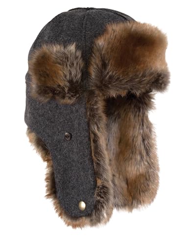 Stormy Kromer The Northwoods Trapper Hat - color: Charcoal, size: XX-Large