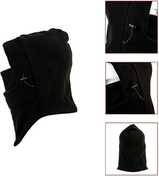 Balaclava Ski Mask 2 Pcs, Windproof Warm Winter Mask for Men & Women - color: Black+dark Gray