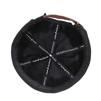 jerague Beanie Hat for Men Women Brimless Cuffed Hat Skullcap Watch Cap Adjustable - color: B-black