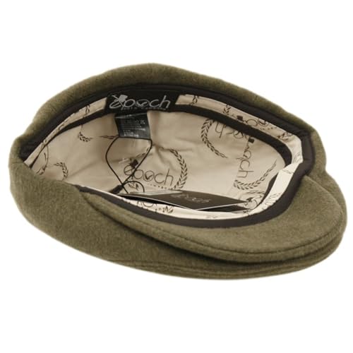 EPOCH Men's Contemporary Winter Wool Newsboy Ivy Hat - color: Iv6063olive, size: Large-X-Large