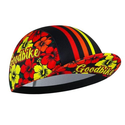 Cycling Cap for Man and Woman Cycling Hat Under Helmet-Polyester Breathable Sweat Absorbent - color: Flo-4