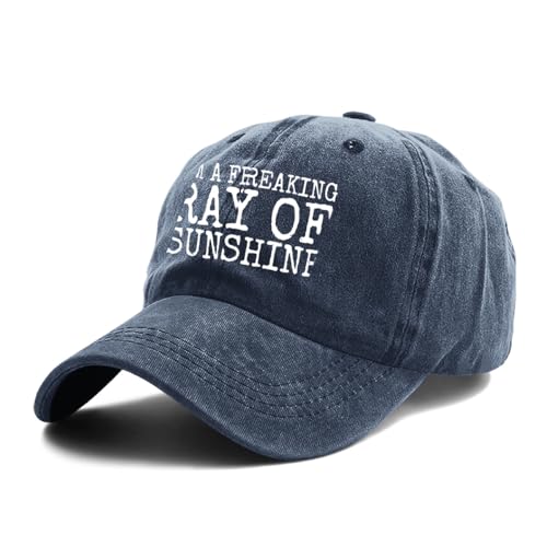 I’M A Freaking RAY of Sunshine Hat for Men Baseball CapCool Hat - color: Navy 0