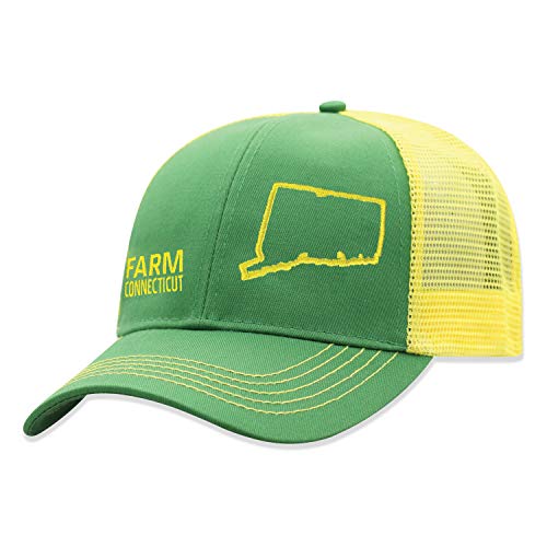 John Deere Farm State Pride Contrast Mesh Back Core Baseball Cap - color: Connecticut