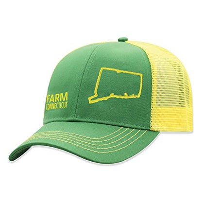 John Deere Farm State Pride Contrast Mesh Back Core Baseball Cap - color: Connecticut