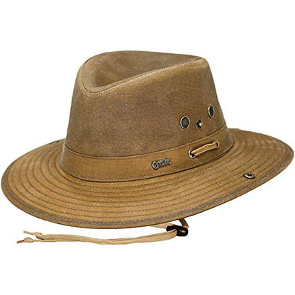 Outback Trading Company Women's 1497 River Guide UPF 50 Waterproof Breathable Outdoor Cotton Oilskin Hat - color: Field Tan, size: XX-Large