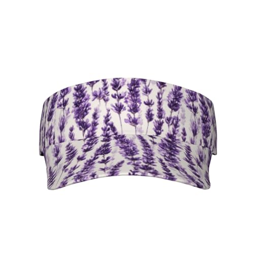 Unisex Adjustable Sports Sun Visor - color: Lavender