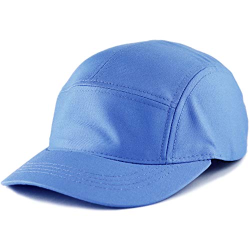 The Hat Depot Exclusive Made in USA Cotton 5 Panel Unstructured Outdoor Cap - color: Sky
