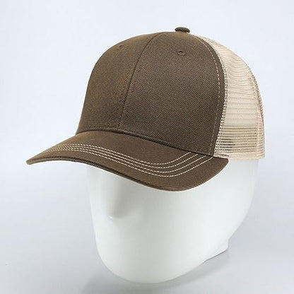 Heavy Washed Coated Canvas Wax-Look Adjustable Low Profile Men Women Baseball Cap - color: Brown/Khaki