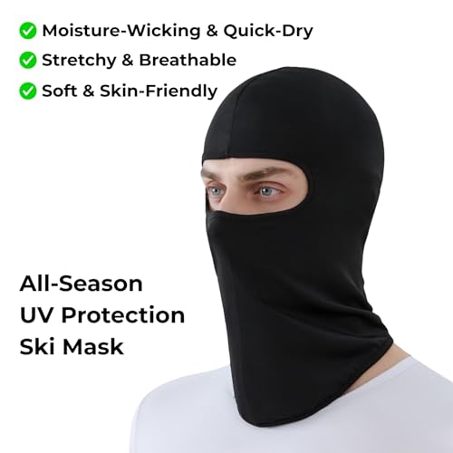 Balaclava Ski Mask Summer Cooling Face Cover Lightweight Shiesty Mask for Men Women UV Protector Unisex Motorcycle - color: Navy Blue