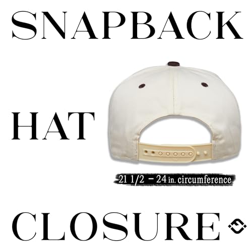 Funky Junque Adult Trucker Snapback Hat 2-Tone Baseball Cap - color: Brown/Beige