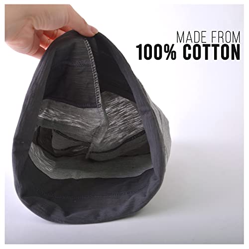 CHARM Slouchy Cotton Summer Beanie Hat - Mens Soft Lightweight Knit Womens Baggy Slouch - color: Black