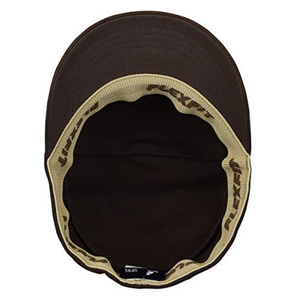 Kangol Cotton Twill Army Cap - color: Brown, size: XX-Large