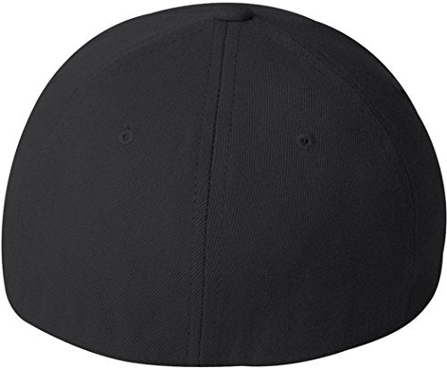 Flexfit Mens Flexfit Wool Blend Hat - color: Black, size: Small-Medium