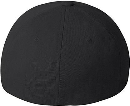 Flexfit Mens Flexfit Wool Blend Hat - color: Black, size: Small-Medium