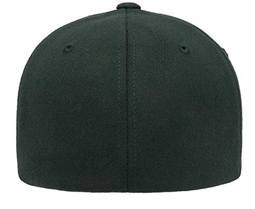 Zion Fitted Hat with National Park Woven Patch - color: Green L/XL (7 1/8” - 7 5/8”)