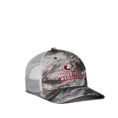 Mossy Oak Elements Agua Manta Pro Round Structured Fishing Trucker Hat