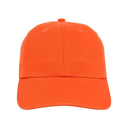 Lids Blank Baseline Dad Adjustable Strapback Hat - color: Orange
